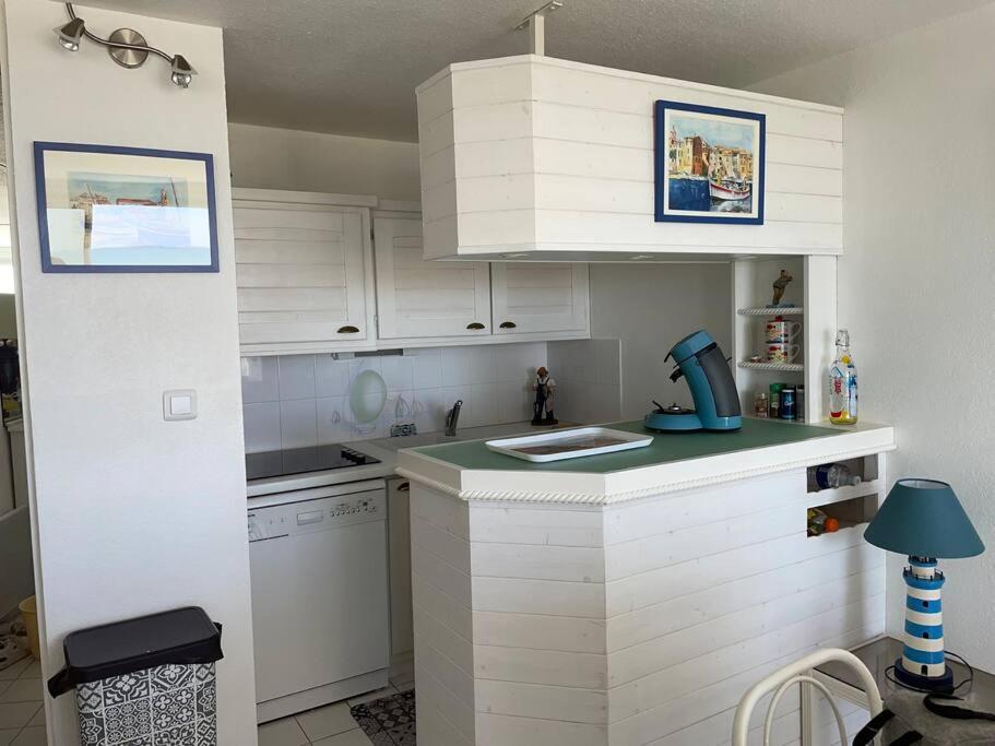 Port Leucate : Superbe Appartement Pleine Vue Mer Bagian luar foto